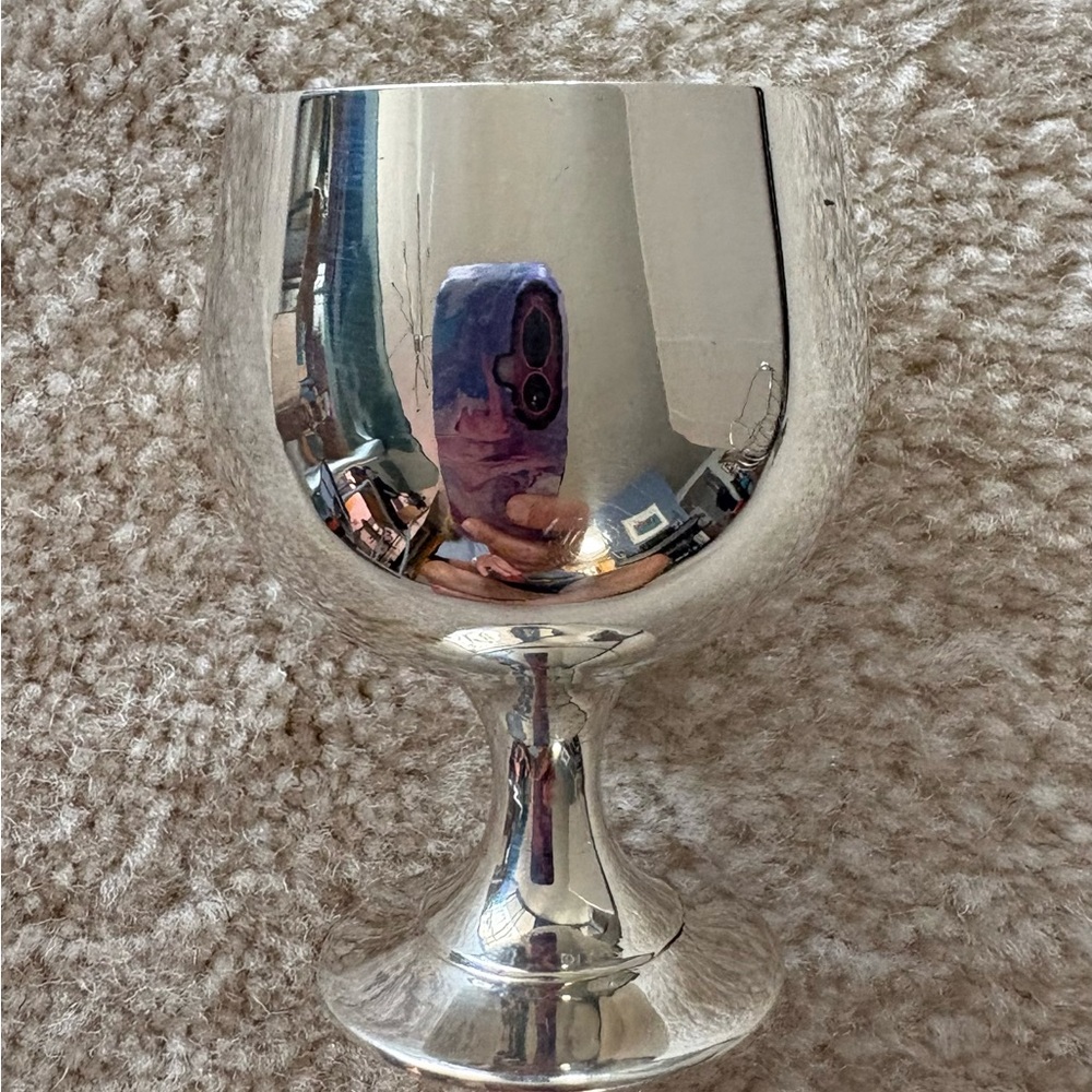 Vintage Set of 6 EPNS Silver Plated Mini Cordial Goblets